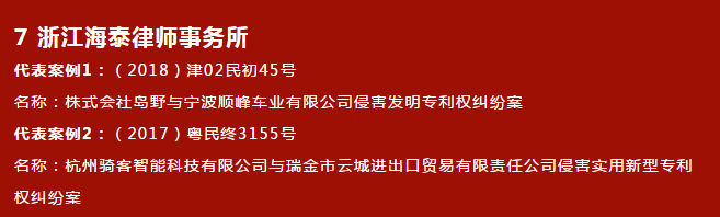 海泰简讯│我所上榜中国知识产权诉讼代理机构专利民事精锐榜TOP10